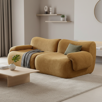 Fabrik-Großhandel Komfortables Wohnzimmer-Kompressionssofa-Set Modulares Ecksofa Dreisitzer Maßgefertigte Holzbeine Italienisch Minimalistisch
