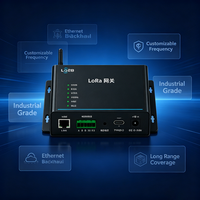 YFL1410-ETH LoRaWAN IoT Gateway Ethernet Backhaul Frekuensi Dapat Disesuaikan SX1262 Unit Rel DIN Meter Cerdas Konservasi Air IP30