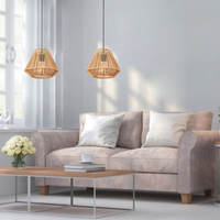 Chanvre Corde Ferme Lustres Américain Design Style Éclairage pour La Maison Vintage Steampunk Lampe Creative Pendentif Lumière