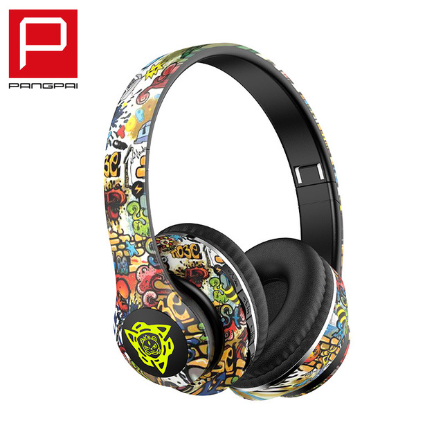 P35 Graffiti Over-Ear Wireless Gaming Headset Microphone 5.0 AAC Active Noise Cancellation (ANC) RGB LED Lights Bass Boost DJ