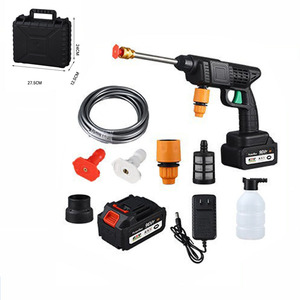 Pistola de Lavado de Autos Inalámbrica de Alta Presión, Económica, Recargable, de Litio, Pequeña, de Alta Potencia, para Uso Doméstico - Product Image 1