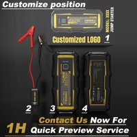 Démarreur de voiture 12V 10000mAh, courant de crête 1000A 3000A, booster de batterie portable pour voiture, camion, moto, LED USB CE ROHS