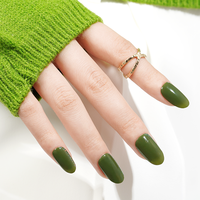 Autocollants d'ongles en gel à motifs écossais colorés et passionnants Huizi Wholesale