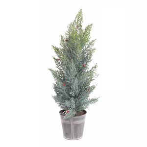 Arbre de Noël de table de neige en PVC-Arbre de Noël en pot d'intérieur, décorations créatives - Product Image 2