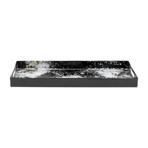 Vassoi artistici in metallo con design a schizzi per decorazioni da tavola, set da 3 pezzi - Product Image 3