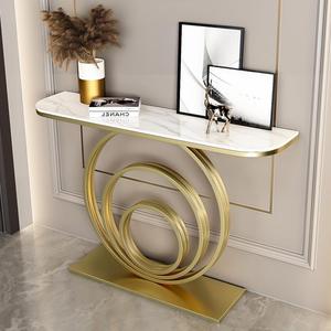 Mesa <span class=keywords><strong>Consola</strong></span> Moderna <span class=keywords><strong>de</strong></span> Lujo para Entrada y <span class=keywords><strong>Sala</strong></span> <span class=keywords><strong>de</strong></span> Estar con Superficie <span class=keywords><strong>de</strong></span> Losa <span class=keywords><strong>de</strong></span> Roca y Estructura Metálica Resistente - Product Image 2