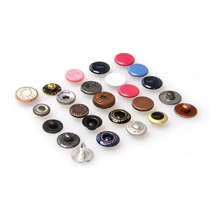 Wholesale metal brass enamel coated colorful snap button for jackets