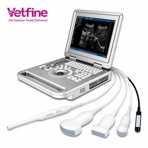 Échographe vétérinaire portable numérique complet 12,1 pouces LED noir et blanc avec 5 sondes (convexe, linéaire, micro-convexe) pour chien, chat, cheval - Product Image 1