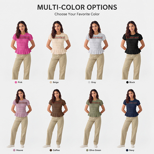 Custom Women's <b>Patchwork</b> T Shirt Cotton Oversized Graphic Tee OEM ODM Clothing Manufacturer - Product Image 2