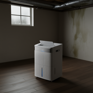 Déshumidificateur Vevor 80 pintes, faible bruit, contrôle intelligent de l'humidité pour la maison et le sous-sol - Product Image 2