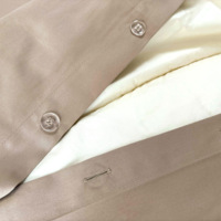 Ensemble de housse de couette classique en coton 100% épais de luxe, tissage classique, 300TC, norme OEKO-TEX, doux et durable pour la maison et l'hôtel