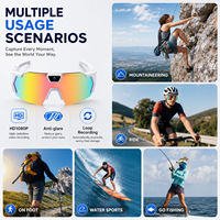 Nouvelles Lunettes Intelligentes Sportives Étanche IP68 2026 avec Gyroscope 6 Axes Anti-tremblement pour Enregistrement Vidéo, Traduction IA et Mémoire 64 Go