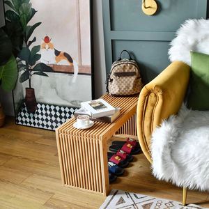 Addreen Indoor <strong>Storage</strong> Ottoman <strong>Bench</strong> Handmade Bamboo <strong>Dining</strong> <strong>Bench</strong> Convertible for Kitchen Living Room Apartment - Product Image 4