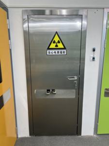 Schermo a piombo elettrico automatico scorrevole protettivo a raggi <span class=keywords><strong>X</strong></span> schermo a schermo rivestito di piombo radiazioni mediche - Product Image 5