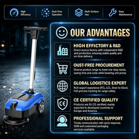 Gewerbliche Bodenreinigungsmaschine Industrieller Elektrischer Mini Handgeführter Bodenreiniger