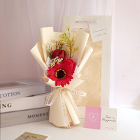Cadeau de Saint Valentin Bouquet de Fleurs de Savon Artificiel pour Cadeaux de Fête des Mères Autre Décoration de Mariage