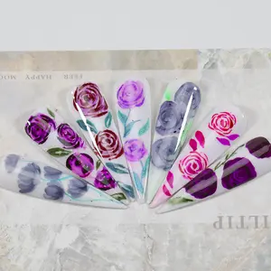 Fournisseur d'ongles encre marbre Gel floraison multicolore étiquette personnalisée prix bon marché Uv marbre encre pour ongles