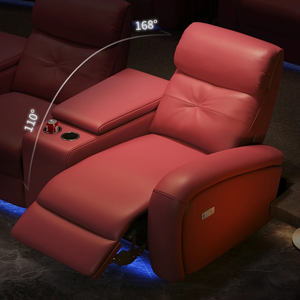 Sièges de cabine électriques de première classe, salle audiovisuelle souterraine, salle multifonction en cuir, <span class=keywords><strong>canapé</strong></span> de cinéma maison personnalisé - Product Image 5