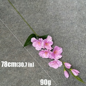 Fleurs artificielles de gladiolus réalistes de 78 cm, réutilisables, à tige unique, pour la <span class=keywords><strong>d</strong></span>écoration des centres commerciaux et des festivals (vente en gros) - Product Image 2