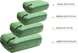 4Pcs Thời Trang Túi Ướt Không Thấm Nước Du Lịch Đóng Gói Cubes Với Dây Kéo Đóng Cửa Nén Tổ Chức - Product Image 3