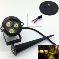 Projecteurs LED 12V 3W en aluminium pour allées de jardin, à piquet, RGB multicolores, température de couleur variable, décoratifs pour aménagement paysager, IP65