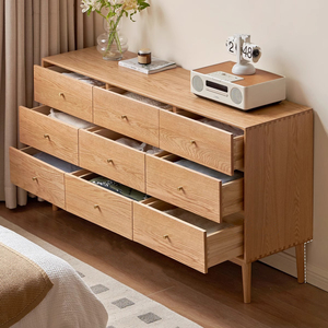 <span class=keywords><strong>Armoire</strong></span> en chêne à bas prix Design moderne nordique <span class=keywords><strong>Armoire</strong></span> en chêne en bois massif à neuf seaux pour chambre à coucher salon - Product Image 5