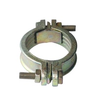 Colliers de serrage Omega en acier au carbone, matériau en fer plaqué, collier de serrage à double boulon DBC