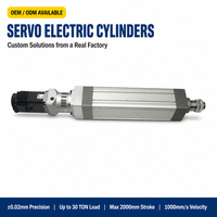 Cylindre électrique servo à haute poussée, actionneur linéaire à vis à billes de précision pour l'automatisation industrielle, machine de sertissage
