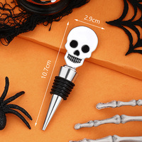 Bouchon de bouteille de vin en métal en forme de main de squelette, accessoire de bar gothique pour club, bar, étagère, décoration de cuisine, cadeau d'Halloween