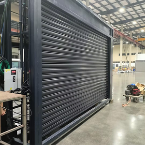 Pintu Gulung Baja Galvanis Tahan Badai Terlaris, Pintu Garasi Otomatis Keamanan Tinggi Tahan Air dengan Remote - Product Image 3