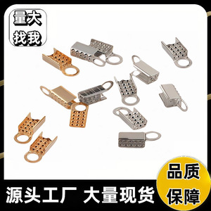 Conector de Clip para Collar y Pulsera, Hebilla Metálica, Accesorio de Joyería DIY, Dorado, Plateado, Blanco, Fornituras Chapadas en Oro KKC - Product Image 4