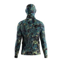 Haut de surf à capuche pour homme, protection du cou et du visage, haut de compression à séchage rapide anti-UV pour les sports nautiques