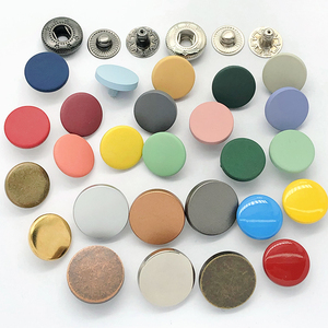 Nút kim loại dẹt, chất lượng cao, sáng bóng, chống thấm nước, bán buôn giá gốc dành cho áo khoác - Product Image 6