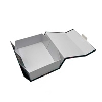 Caja de Regalo de Papel Plegable, Magnética, Ecológica y Portátil, con Logotipo Personalizado, Empaque de Lujo para Ropa y Zapatos, con Detalles en Dorado