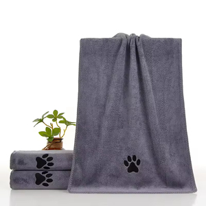 Customizable Embroidered Hair Drying Towels Microfiber Salon Towels for <b>Dogs</b> Foreign Trade Cotton Fleece Wholesale - Product Image 4