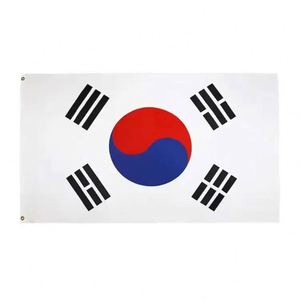 Promotional 68D National Country Polyester 90*150cm 3*5 Feet Korean <b>Flag</b> with 2 Grommets - Product Image 5