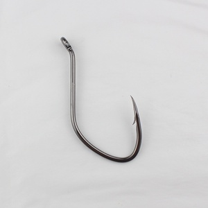 NOUVEAU MAJOR Hameçon à poisson-chat barbelé de haute qualité, tube extra-large, trous de fixation à bouche coudée, manche long, pour pêche à l'appât vivant - Product Image 4