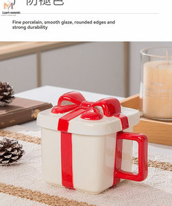 Creative Christmas Hand Painted Ceramic Mugs, Household <b>Drinking</b> <b>Cups</b>, Personalized Coffee <b>Cups</b> - Product Image 6