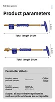 Semprotan Teleskopik Manual Single & Double Pull Rod Pompa Udara Tekanan Tinggi Kepala Semprot Botol Air Multifungsi untuk Berkebun