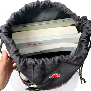 Mochila Deportiva Ligera Unisex Estilo Anime Japonés con Cordón, Bolsillo para Botella <span class=keywords><strong>de</strong></span> Agua, Poliéster, Venta al Por Mayor - Product Image 4