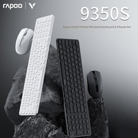 Ensemble clavier et souris sans fil multimode Rapoo 9350S, ultra fin, 99 touches, 5,3 mm, 2400 DPI, batterie 240H, pour ordinateur de bureau, ordinateur portable