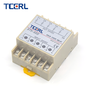 Relé de estado sólido <span class=keywords><strong>SSR</strong></span>, montaje en riel DIN, módulo de relé <span class=keywords><strong>SSR</strong></span> de 5 canales, entrada de cinco fases nominal, nuevo relé de 24V sellado 5A Rele - Product Image 3