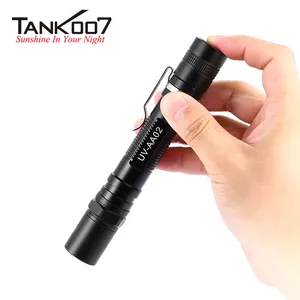 TANK007 OEM 365nm 휴대용 uv ndt 토치 보석 led 블랙 라이트 펜라이트 고출력 uv linternas 알루미늄 자외선 손전등