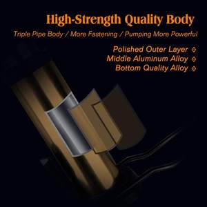 Mini pompe à vélo haute pression pompe à vélo compacte pompe à pneu <span class=keywords><strong>de</strong></span> vélo Portable avec jauge pour <span class=keywords><strong>route</strong></span> montagne BMX vélos jouets balles - Product Image 3