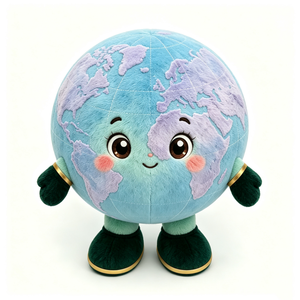 Peluche de la Tierra personalizado, Globo terráqueo de peluche, Peluche del planeta Tierra, Peluche de la Tierra - Product Image 5