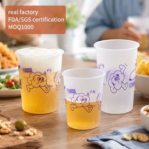 Gobelet jetable en plastique PP empilable de 90 mm pour café à emporter, personnalisable avec impression numérique, multi-usages - Product Image 1