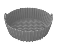 Revêtement en silicone de qualité alimentaire pour friteuse à air, réutilisable, antiadhésif, plateau pour friteuse à air, 8,5 pouces, accessoire de cuisson pour la cuisine