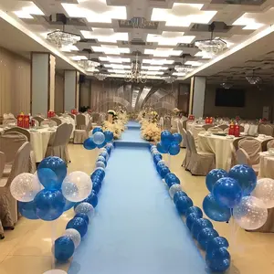100% 폴리에스터 야외 블루 전시 카펫 결혼식 및 이벤트