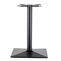 Pieds de table contemporains en fer forgé sur mesure pour mobilier de restauration commercial, base en acier, base de table en métal