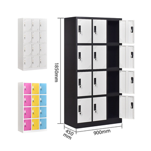 Armario Metálico de Acero con 12 Puertas, Armario de Metal para Guardar Ropa de Trabajadores y Personal Escolar - Product Image 3